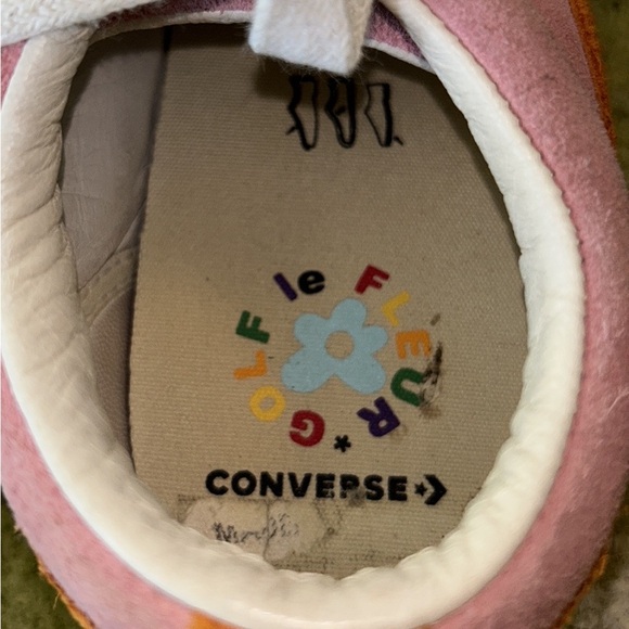 Golf Le Fleur x Converse One Star Ox Pink Orange Suede Sneakers  7 Women / 5 Men - Picture 15 of 16